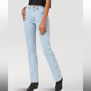 WRANGLER WMNS COWBOY CUT SLIM FIT JEAN:BLEACH:7:36